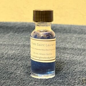 YSL La Nuit L'Homme Bleu Electrique (Unisex), Designer Oil 1 oz. Glass Bottle